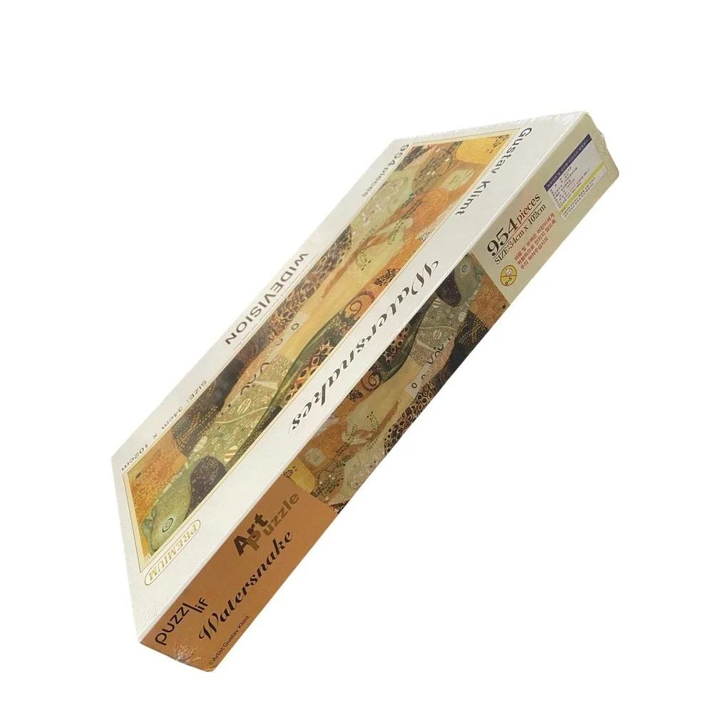 Puzzlelife Gustav‎ Klimt Watersnakes 954 Pc Widevision Puzzle #1163 Sealed 2009